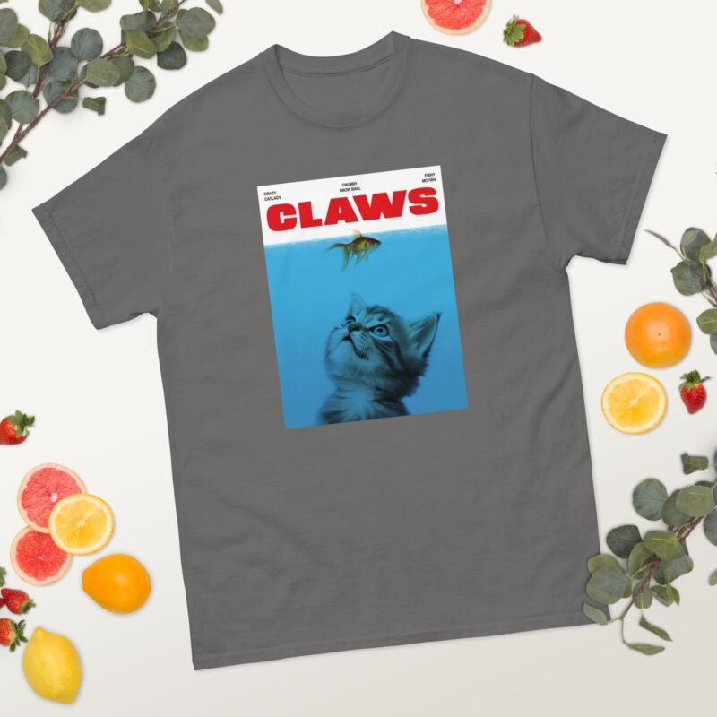 CLAWS, cats T-Shirt, JAWS Parody Movie - Unisex classic tee - Imagen 11