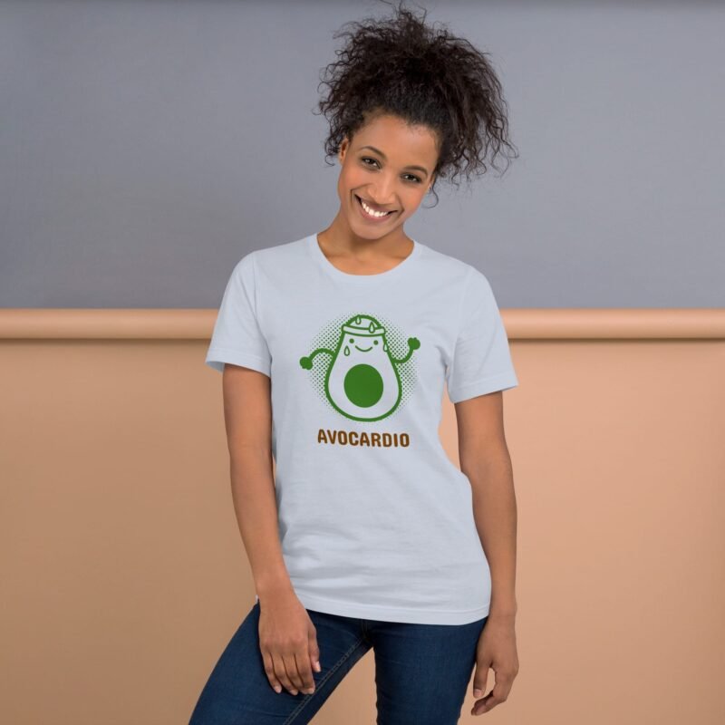 Avocado T-shirt - Avocardio tee, Fun Attitude Training, Gym Tshirt
