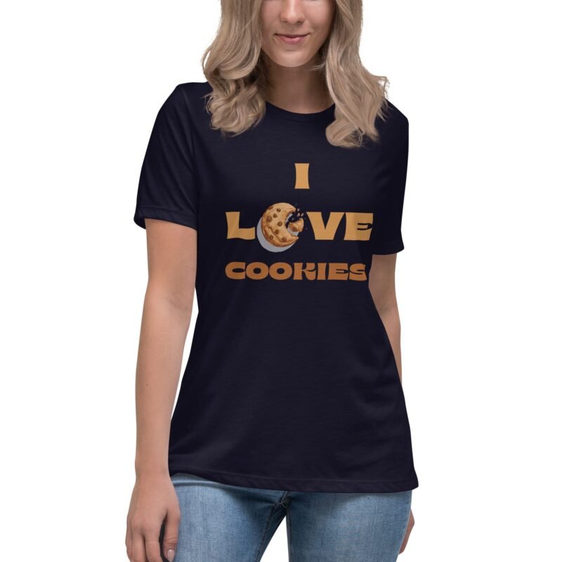 I love cookies tee, food, Women's Relaxed T-Shirt